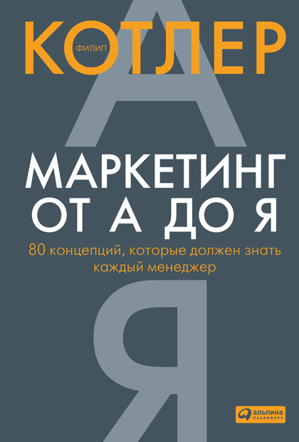 Книга "Маркетинг от А до Я" – про маркетинг и его ключевые приёмы.