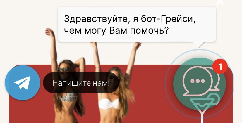 Чат может напомнить о себе, если пользователь бездействует на сайте.