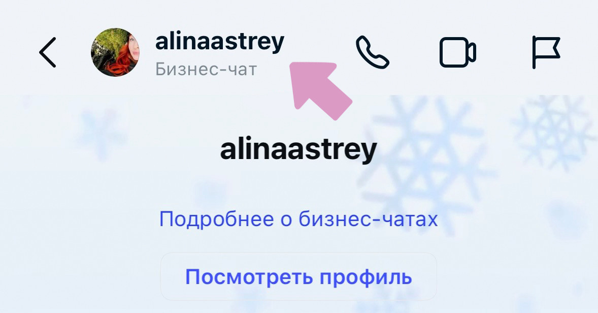 Откройте диалог и нажмите на никнейм собеседника.